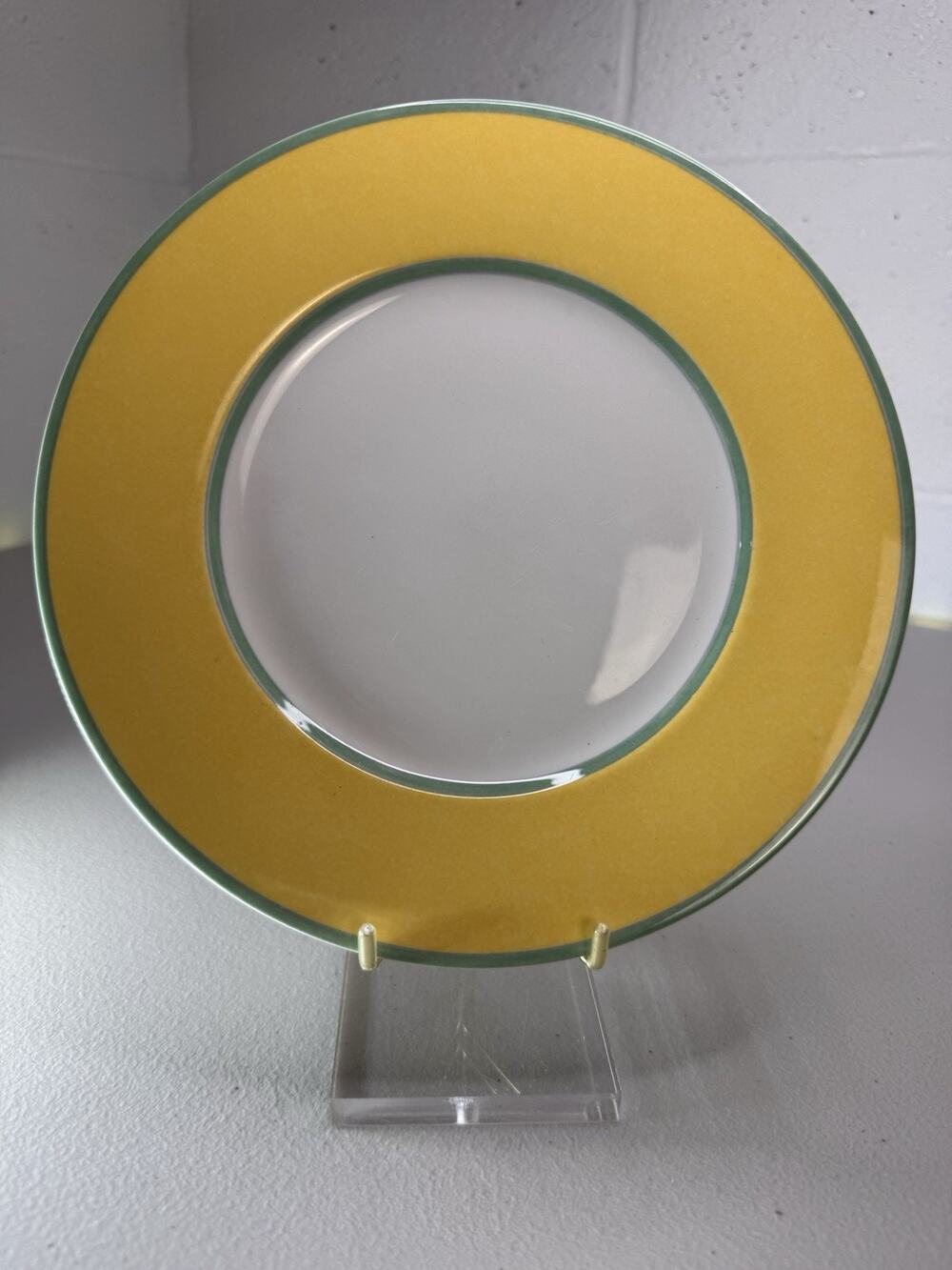 fitz and floyd colorrelations yellow green 8.5” salad plate